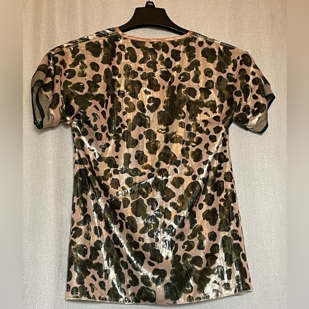 Monoplaza NWT Leo metallic leopard top - Picture 2 of 6
